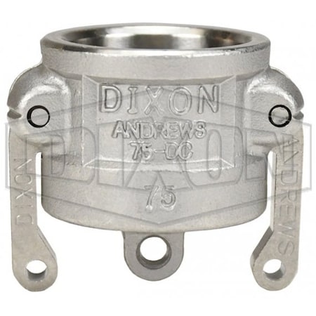 Dixon Type DC Cam and Groove Dust Cap, 3/4 in, 316 SS, Domestic 75-DC-SS